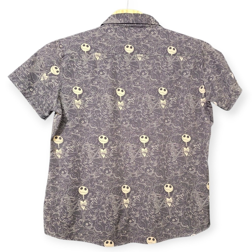 RSVLTS - Bone Daddy NBX Jack Skellington Womens Camp Collar Shirt Disney 2XL - Picture 3 of 9